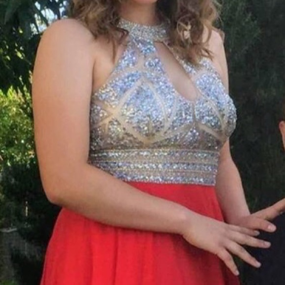EVA USA Dresses & Skirts - Gold and Red Prom Dress